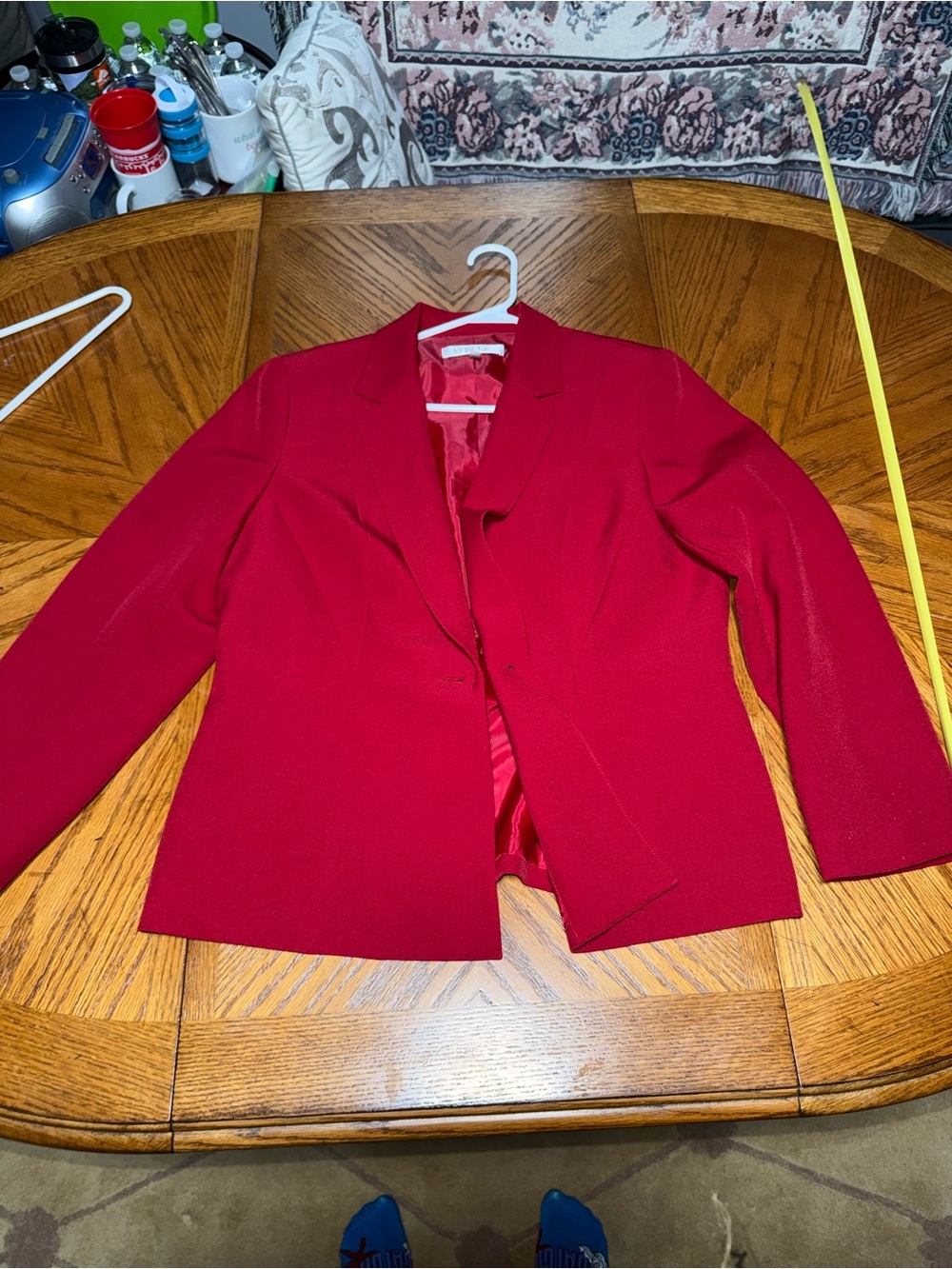 Kasper Women's Red Tailored Blazer Jacket